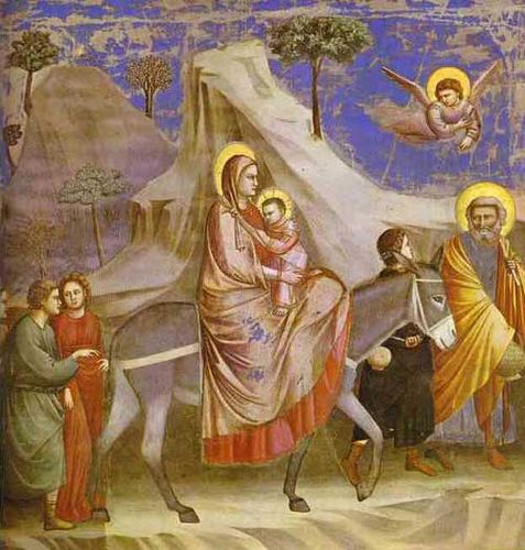 FIG. 22.—GIOTTO, FLIGHT INTO EGYPT. ARENA CHAP. PADUA.