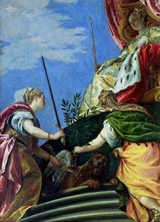 FIG. 50.—P. VERONESE. VENICE ENTHRONED. DUCAL PAL., VENICE.