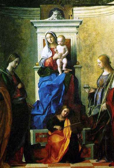 Giovanni Bellini.—Madonna of San Zaccaria. (Detail.)