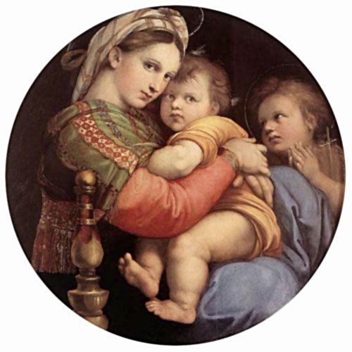 MADONNA OF THE CHAIR Pitti Gallery, Florence