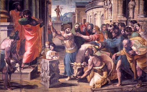 THE SACRIFICE AT LYSTRA South Kensington Museum, London