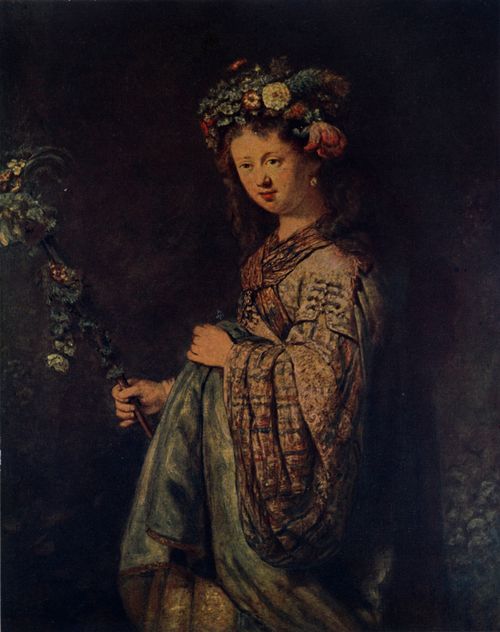 FLORA WITH A FLOWER-TRIMMED CROOK 1634. The Hermitage, St. Petersburg.