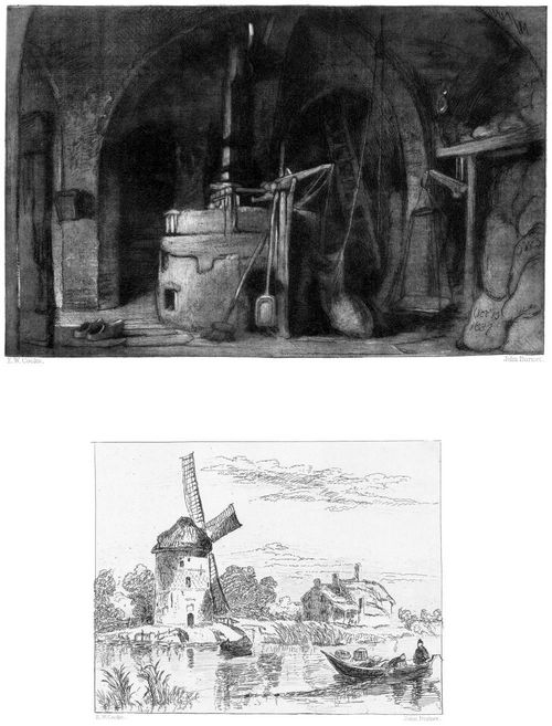 INTERIOR OF THE MILL OF REMBRANDT'S FATHER -- EXTERIOR OF THE SAME
